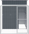 vidaXL - Kippenhok - met - ren - 165x251x181 - cm - gegalvaniseerd - staal - antraciet