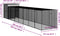 vidaXL - Kippenhok - met - ren - 165x863x181 - cm - gegalvaniseerd - staal - antraciet