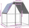 vidaXL - Kippenkooi - 2x2x2 - m - gegalvaniseerd - staal - zilverkleurig - en - grijs