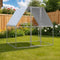 vidaXL - Kippenkooi - 2x2x2 - m - gegalvaniseerd - staal - zilverkleurig - en - grijs