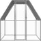 vidaXL - Kippenkooi - 2x2x2 - m - gegalvaniseerd - staal - zilverkleurig - en - grijs