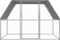 vidaXL - Kippenkooi - 3x2x2 - m - gegalvaniseerd - staal - zilverkleurig - en - grijs