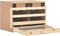 vidaXL - Kippenlegkast - 2 - compartimenten - 63x40x45 - cm - massief - grenenhout