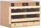 vidaXL - Kippenlegkast - 2 - compartimenten - 63x40x45 - cm - massief - grenenhout