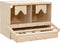 vidaXL - Kippenlegkast - 2 - compartimenten - 63x40x45 - cm - massief - grenenhout