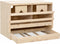 vidaXL - Kippenlegkast - 2 - compartimenten - 63x40x45 - cm - massief - grenenhout
