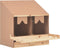 vidaXL - Kippenlegkast - 2 - compartimenten - 63x40x65 - cm - massief - grenenhout