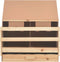 vidaXL - Kippenlegkast - 2 - compartimenten - 63x40x65 - cm - massief - grenenhout