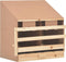 vidaXL - Kippenlegkast - 2 - compartimenten - 63x40x65 - cm - massief - grenenhout