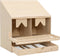 vidaXL - Kippenlegkast - 2 - compartimenten - 63x40x65 - cm - massief - grenenhout