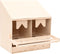 vidaXL - Kippenlegkast - 2 - compartimenten - 63x40x65 - cm - massief - grenenhout
