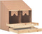 vidaXL - Kippenlegkast - 2 - compartimenten - 63x40x65 - cm - massief - grenenhout