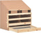 vidaXL - Kippenlegkast - 2 - compartimenten - 63x40x65 - cm - massief - grenenhout