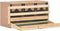 vidaXL - Kippenlegkast - 3 - compartimenten - 72x33x38 - cm - massief - grenenhout