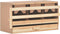 vidaXL - Kippenlegkast - 3 - compartimenten - 72x33x38 - cm - massief - grenenhout