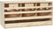 vidaXL - Kippenlegkast - 3 - compartimenten - 72x33x38 - cm - massief - grenenhout