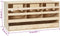 vidaXL - Kippenlegkast - 3 - compartimenten - 72x33x38 - cm - massief - grenenhout