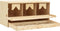 vidaXL - Kippenlegkast - 3 - compartimenten - 72x33x38 - cm - massief - grenenhout