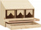 vidaXL - Kippenlegkast - 3 - compartimenten - 72x33x54 - cm - massief - grenenhout