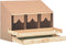 vidaXL - Kippenlegkast - 3 - compartimenten - 72x33x54 - cm - massief - grenenhout