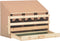 vidaXL - Kippenlegkast - 3 - compartimenten - 72x33x54 - cm - massief - grenenhout