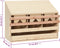 vidaXL - Kippenlegkast - 3 - compartimenten - 72x33x54 - cm - massief - grenenhout