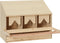 vidaXL - Kippenlegkast - 3 - compartimenten - 72x33x54 - cm - massief - grenenhout