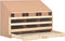 vidaXL - Kippenlegkast - 3 - compartimenten - 93x40x65 - cm - massief - grenenhout