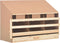 vidaXL - Kippenlegkast - 3 - compartimenten - 93x40x65 - cm - massief - grenenhout