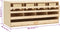 vidaXL - Kippenlegkast - 4 - compartimenten - 106x40x45 - cm - massief - grenenhout