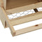 vidaXL - Kippenlegkast - 4 - compartimenten - 106x40x45 - cm - massief - grenenhout
