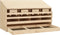 vidaXL - Kippenlegkast - 4 - compartimenten - 106x40x59 - cm - massief - grenenhout