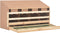 vidaXL - Kippenlegkast - 4 - compartimenten - 106x40x59 - cm - massief - grenenhout