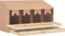 vidaXL - Kippenlegkast - 4 - compartimenten - 106x40x59 - cm - massief - grenenhout