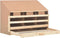 vidaXL - Kippenlegkast - 4 - compartimenten - 106x40x59 - cm - massief - grenenhout