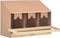 vidaXL - Kippenlegkast - 4 - compartimenten - 106x40x59 - cm - massief - grenenhout