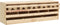 vidaXL - Kippenlegkast - 5 - compartimenten - 117x33x38 - cm - massief - grenenhout