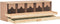 vidaXL - Kippenlegkast - 5 - compartimenten - 117x33x38 - cm - massief - grenenhout