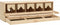 vidaXL - Kippenlegkast - 5 - compartimenten - 117x33x38 - cm - massief - grenenhout