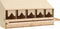 vidaXL - Kippenlegkast - 5 - compartimenten - 117x33x54 - cm - massief - grenenhout