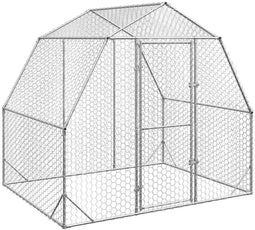 vidaXL - Kippenren - 2,5x2x2,25 - m - gegalvaniseerd - staal