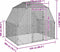 vidaXL - Kippenren - 2,5x2x2,25 - m - gegalvaniseerd - staal