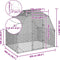 vidaXL - Kippenren - 2,5x2x2,25 - m - gegalvaniseerd - staal