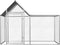 vidaXL - Kippenren - 2x1x1,5 - m - gegalvaniseerd - staal