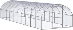 vidaXL - Kippenren - 3x10x2 - m - gegalvaniseerd - staal