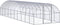 vidaXL - Kippenren - 3x10x2 - m - gegalvaniseerd - staal
