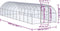 vidaXL - Kippenren - 3x10x2 - m - gegalvaniseerd - staal