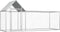 vidaXL - Kippenren - 3x1x1,5 - m - gegalvaniseerd - staal