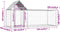 vidaXL - Kippenren - 3x1x1,5 - m - gegalvaniseerd - staal