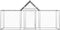 vidaXL - Kippenren - 3x1x1,5 - m - gegalvaniseerd - staal